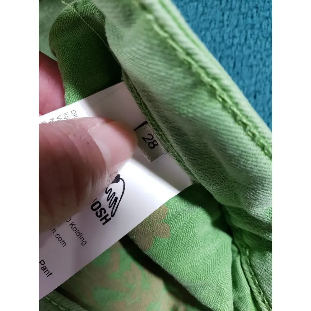 Mos Mosh Jeans Size 28 Womens Green Pants Denim Stretch Mid Rise Straight